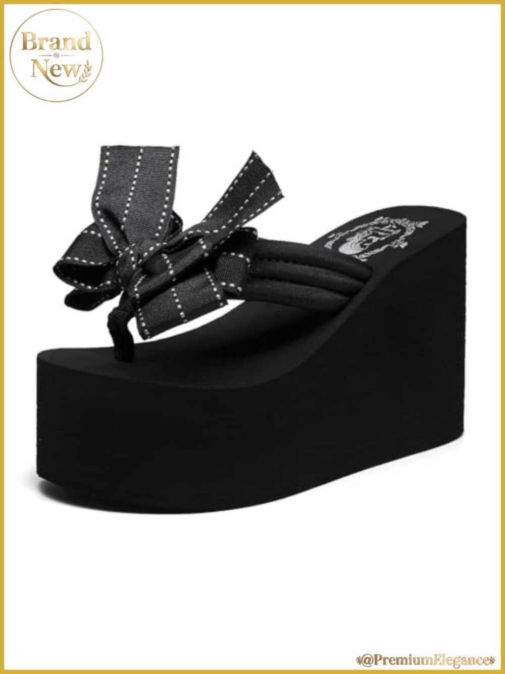 Womens Platform Wedge Flip Flops Chunky High Heel Sandals